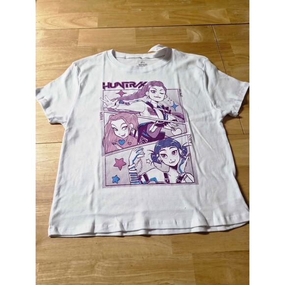 K-Pop Demon Hunters Huntrix Graphic Tee White Anime Shirt Youth XL New - Picture 3 of 8